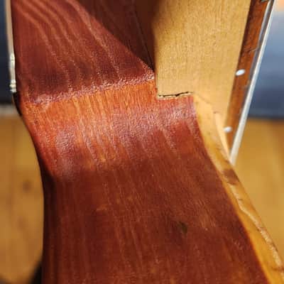 Delaney USA MADE Mike Zito Peace-Hand Signed-Trans Corvette Red Stain-Lollar Pick UPS-Swamp Ash-V Neck-w/ HSC image 10
