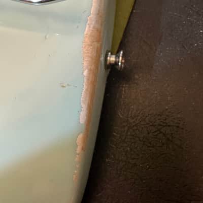 Partscaster Stratocaster 2023 - 'Daphne Blue Light Aged MJT Body Fender USA Neck and Fender Custom Shop Preloaded Pickguard image 7