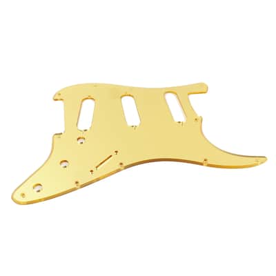 Custom Guitar Pickguard For Strat Standard ,Gold Mirror image 3