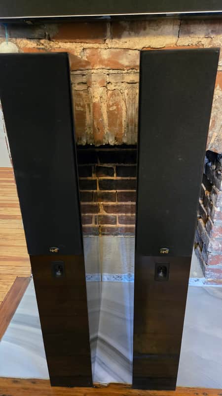 NHT VT-1.4 Floor Standing Speakers and VS-2.4 Center Channel Set, 650W Total. Tested image 1