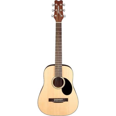 Jasmine JM10-NAT J Series Mini-Dreadnought Spruce Top Nato Neck 6-String Acoustic Guitar w/Gig Bag image 2