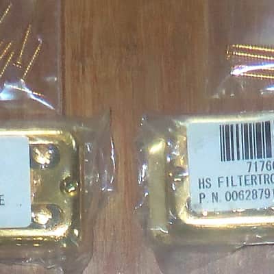 Gretsch® HS Filtertron Gold Bridge & Neck Pickup Set~Bezels Included~Japan~Brand New image 2
