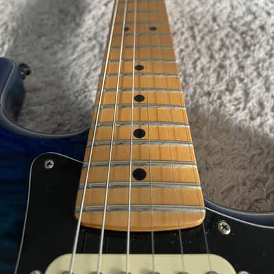 Fender Player Stratocaster HSS Plus Top 2019 Blue Burst Special Edition Guitar image 9