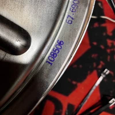 PAIR 1969 ORIGINAL Fender Bassman 15" eminence 1969 silver dome speakers image 4