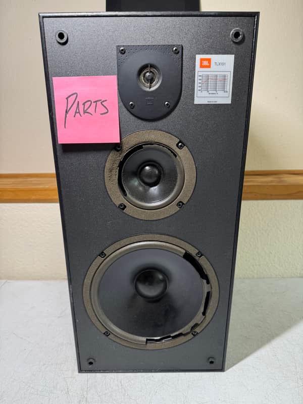 JBL TLX151 Floor Speaker Box HiFi Stereo Vintage 3-Way Home Audio USA - PARTS image 1