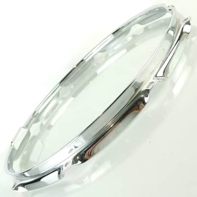 Ludwig 14"10Lug 2.3mm Resonant Snare Drum Rim/Hoop Triple Flange Vintage 80s USA image 6