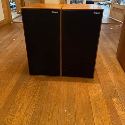 Rogers Studio 1a 1989 monitors in Teak image 2