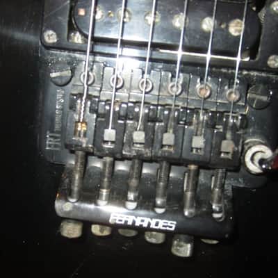 ~1987 Fernandes Super Strat w/ Reverse Headstock Black image 4
