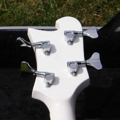 Vintage 1970's John Birch Bass In Rare Arctic White image 15