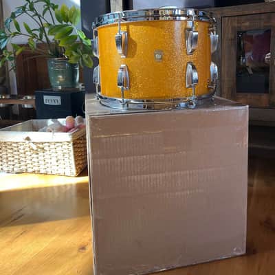 Ludwig No. 944 Classic 9x13" Rack Tom with Keystone Badge 1960 - 1968 - Gold Sparkle image 4