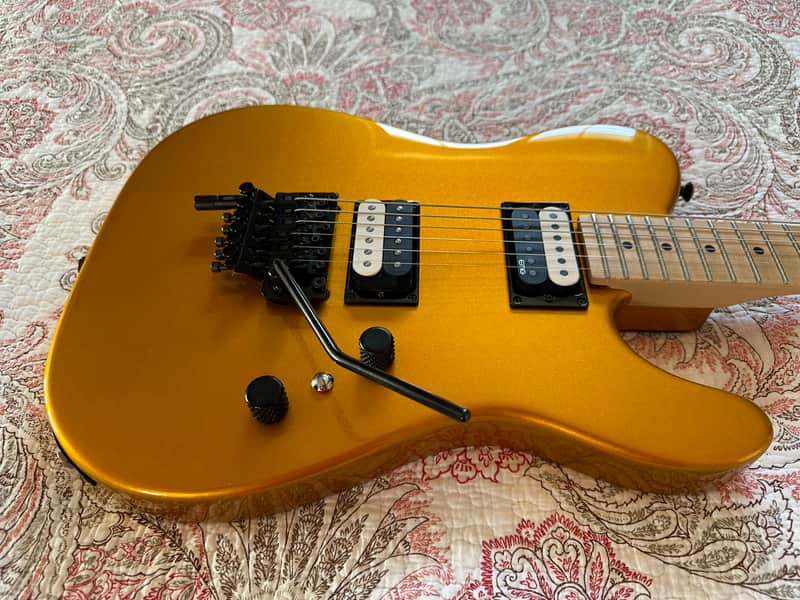 Charvel USA Custom San Dimas Model 2 HH - Gold Metallic image 1