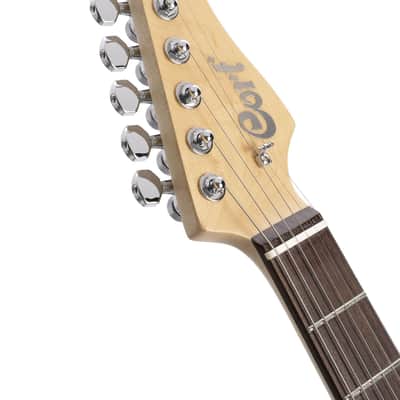 Cort G280SELECTTBK G Series Double Cutaway Electric Guitar - Trans Black image 4