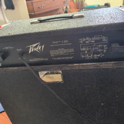 Peavey TNT 100 SS Series Solid State 45-Watt 1x15" Bass Combo 1980s - Black image 3