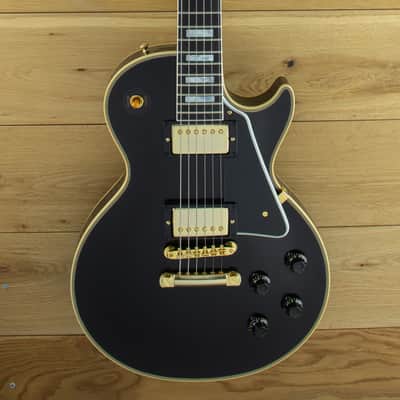 Gibson Custom M2M 1957 Les Paul Custom Reissue 2-Pickup VOS Ebony, Carmelita Neck, Lightweight Body 75611 image 3