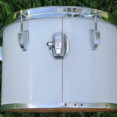 RARE! 1970's LUDWIG (Chicago) 13" WHITE CORTEX CONCERT TOM for DRUM SET! RM120 image 3