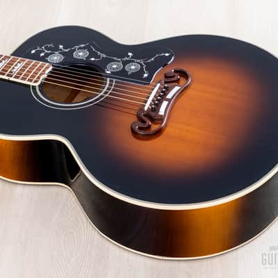 1992 Gibson J-200 Jumbo Acoustic Guitar Vintage Sunburst, Near-Mint w/ Case image 11