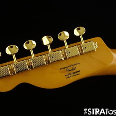 Fender Squier FSR Class Vibe 50s Telecaster NECK w GOLD TUNERS Tele Tinted Maple image 6