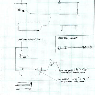 Studio Recording Desk with Outboard Rack Mounts (Custom Build) image 6