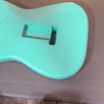 1873g Kohlin Guitars S-Type Roasted Pine replacement body Aged Nitro Relic Vintage Surf Green Made in Sweden image 11