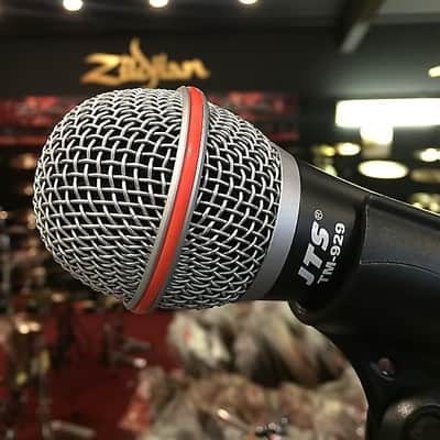 JTS  TM-929 (SM58 Clone) XLR/USB Mic Podasting Bundle Package w/ 2 cables, stand, and case image 2