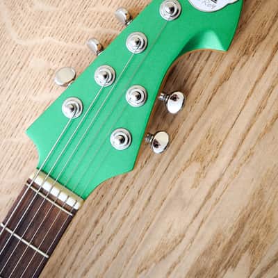1960s Teisco Del Rey K3L ET-312 Shark Fin Vintage Electric Guitar Green Japan image 4