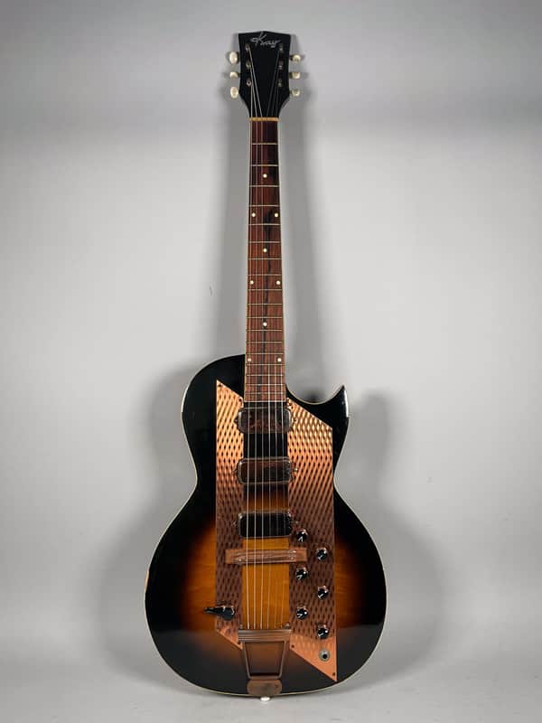 Circa 1960 Kay K-1983 Style Leader Sunburst Finish w/HSC | Reverb