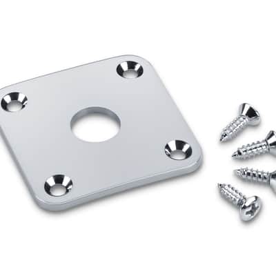 Schaller Input Jack Plate for Gibson Les Paul Guitar - CHROME - 15190200