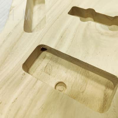 Unfinished DIY Project Paulownia Wood Jazz Bass Style Body image 5