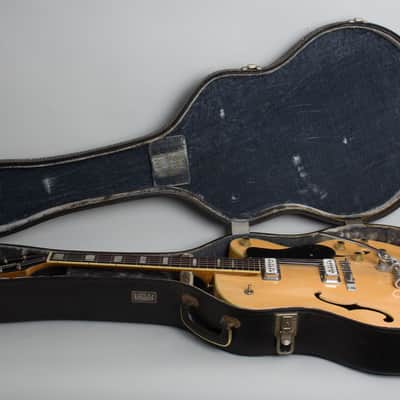 Guild  Duane Eddy Jr B Thinline Hollow Body Electric Guitar (1962), ser. #22169, original black hard shell case. image 10