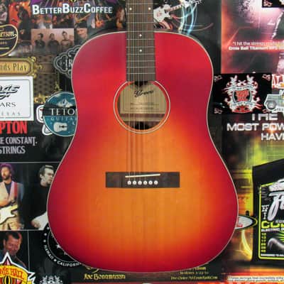 Greco GAJ-30 CSB Acoustic Electric Guitar - Cherry Sunburst w/Gig Bag image 2