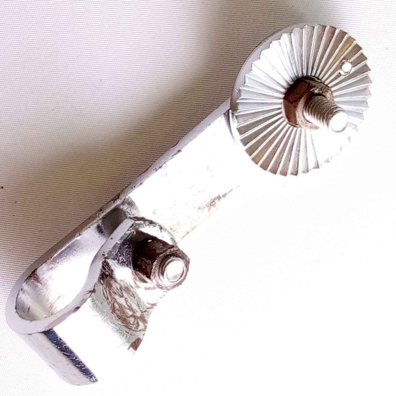 Pearl Bass Drum Rail Double Tom Slider Mount 7/8" Chrome Vintage 60s 1 3/4" Dial — main photograph