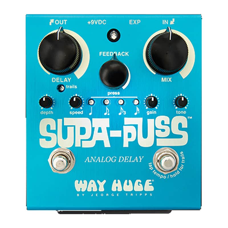 Way Huge Supa-Puss Analog Delay Guitar Effect Pedal image 1