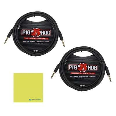 Mint Radial Engineering Reamp JCR Studio Reamper Circuit Bundle w/ 2-Pack Pig Hog "Black Woven" Instrument Cable and Liquid Audio Polishing Cloth image 2