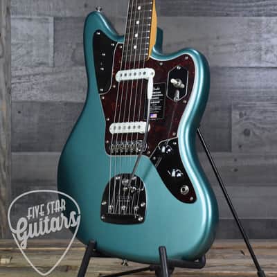Mint Fender American Professional Classic Jaguar Rosewood Fingerboard Faded Sherwood Green Metallic Included: Deluxe Gig Bag image 12