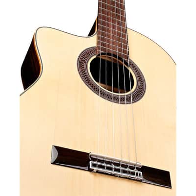 Cordoba GK Studio Negra Left-Handed Flamenco Acoustic-Electric Guitar Regular Natural image 7