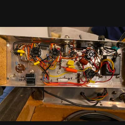 Airline 1959 Danelectro 8503 12 Watt 1x12” Tube Amp 12” Rola Alnico Speaker Princeton Brown Tremolo 6V6s 12AX7s 6X5GT Montgomery Ward TV Front image 4