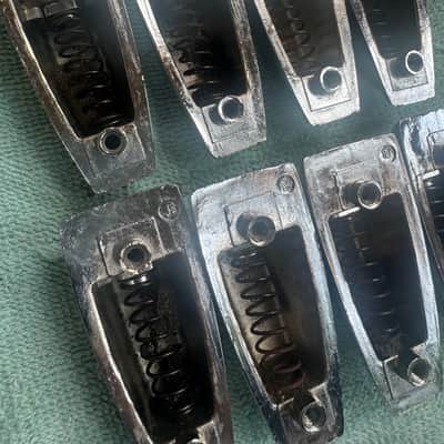 Ludwig Lot of 8 Vintage Large Classic Lugs for Floor Tom or Bass  Drum - #2 80s - Chrome image 9