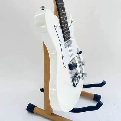 Washburn White Warrior Mini Electric Guitar, Solid Basswood Body with Maple Neck, Rosewood Fretboard image 3