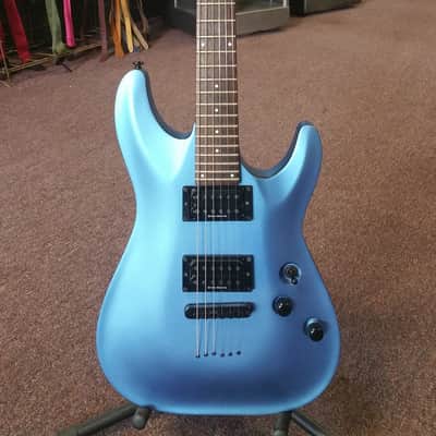 Schecter C-1 Special Diamond Series Satin Metallic Blue W/Gig bag image 1