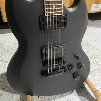 ESP LTD Volsung-200 Electric Guitar - Black Satin, Rosewood Fingerboard image 2