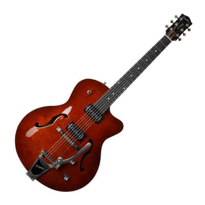 Godin 5th Avenue Uptown T-Armond Havana Burst Acoustic Electric with Bag MADE In Canada image 8