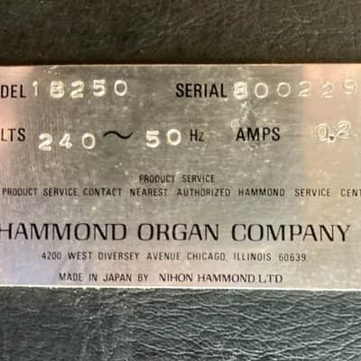 Hammond 200b 1970s image 6