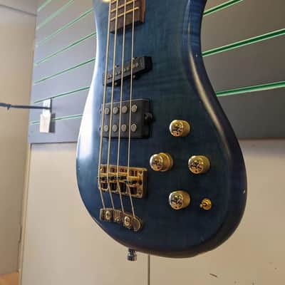 Warwick Streamer LX Jazzman Ocean Blue Oil 2006 Active Electric Bass image 4