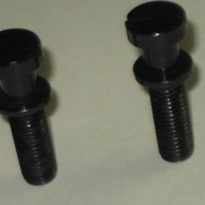 ONE pair of rarely used (rarely handled) Gibson BLACK GLOSS Finish STUDS (aka Mounting Pieces) and Black Finish ANCHORS (aka Inserts) for PTTP BLACK GLOSS Finish Stop Bar Tailpiece (Tailpiece NOT included) came off of a 2000 LP Gothic (NO guitar) image 21