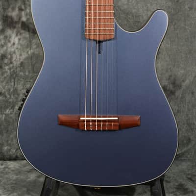 Ibanez FRH10N Thinline Classical Acoustic Nylon Acoustic Electric Indigo Blue Metallic Flat w/ FREE Same Day Shipping image 1