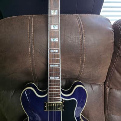 Epiphone Sheraton II Pro with Pau Ferro Fretboard 2019 - Midnight Sapphire with hard case image 3