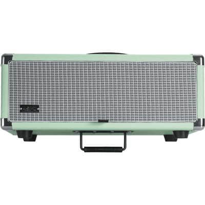 Gator GR-RETRORACK-3SG Rack en bois 3U vintage amp surf green image 2