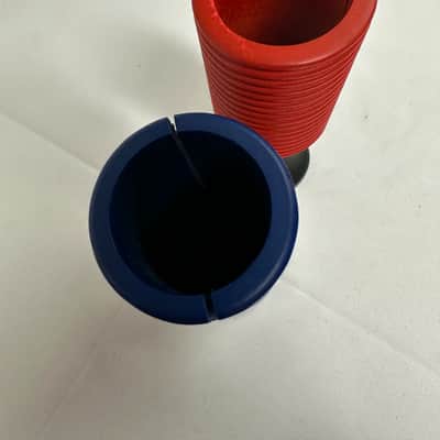 Guiro Tone Blocks, Blue & Red, 5-1/8" x 1-3/4" - MINT image 3