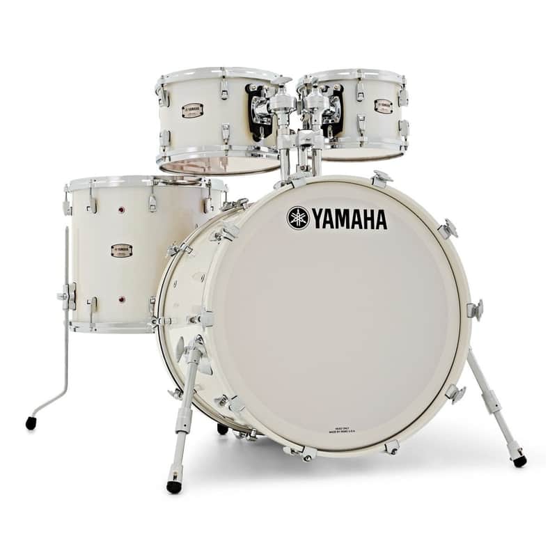 Yamaha Absolute Hybrid Maple 4pc Shell Pack in Polar White - 22",10',12",16" image 1