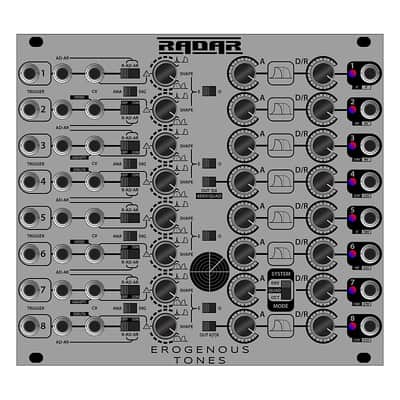 Erogenous Tones RADAR Eurorack 8 Channel AD Envelope Module image 3